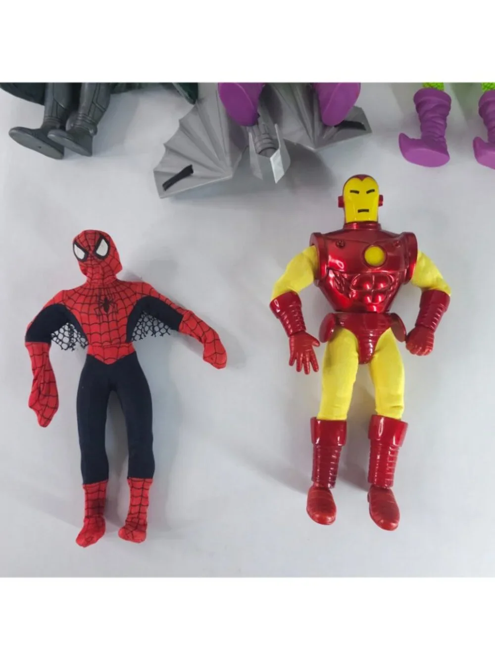 ToyBiz Famous Covers Action Figure Lot Iron Man Green Goblin Spider-Man Dr Doom